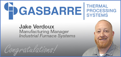 Gasbarre Announces Promotion