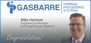 Gasbarre Employee Promotion - MIke Harrison