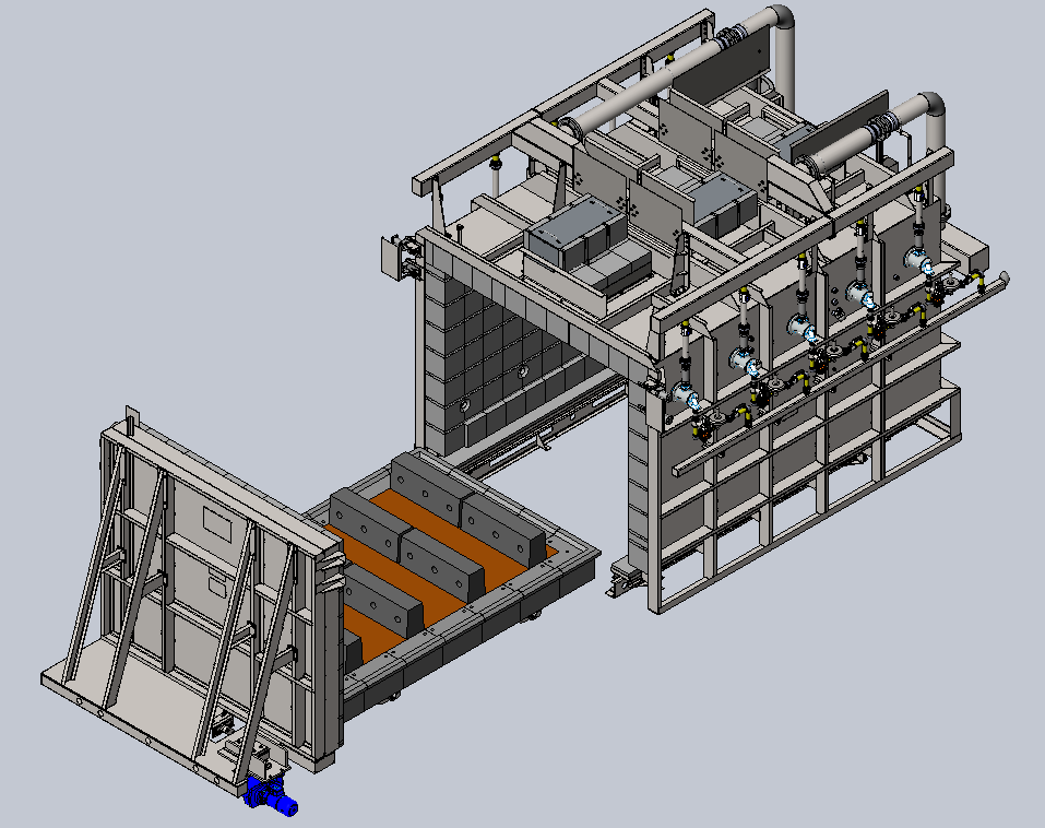 Gasbarre Supplies a Car Bottom Furnace to a US Based Manufacturer of Excavating Equipment