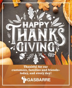 Gasbarre - Happy Thanksgiving 2019
