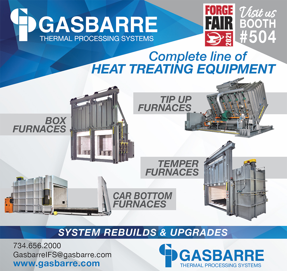 2021 Forge Fair is this week!  Gasbarre’s team will be there, will you?