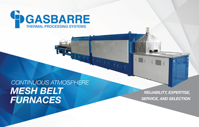 Gasbarre Thermal Processing Systems Commissions Continuous Mesh Belt Annealing Line