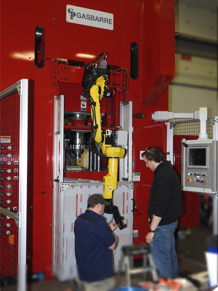 Nothing says Happy Valentines Day like a bright red Gasbarre 400 Ton Press!